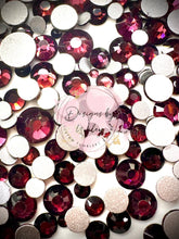 Load image into Gallery viewer, Dark Amethyst Rhinestones