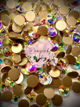 Load image into Gallery viewer, Crystal AB Gold Back Rhinestone