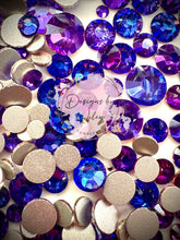 Load image into Gallery viewer, New Coating Purple Rhinestones