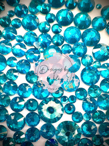 Blue Zircon Rhinestones