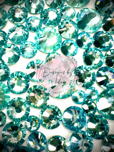 Aqua Rhinestones